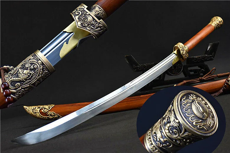 Хороший ручной работы китайский меч Broadsword Sharp 1095 высокоуглеродистой стали лезвие