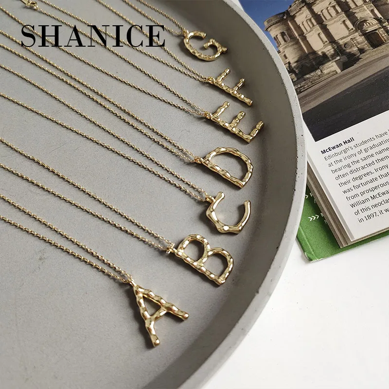 Женское ожерелье с подвеской-именем SHANICE серебро 925 пробы английским алфавитом |