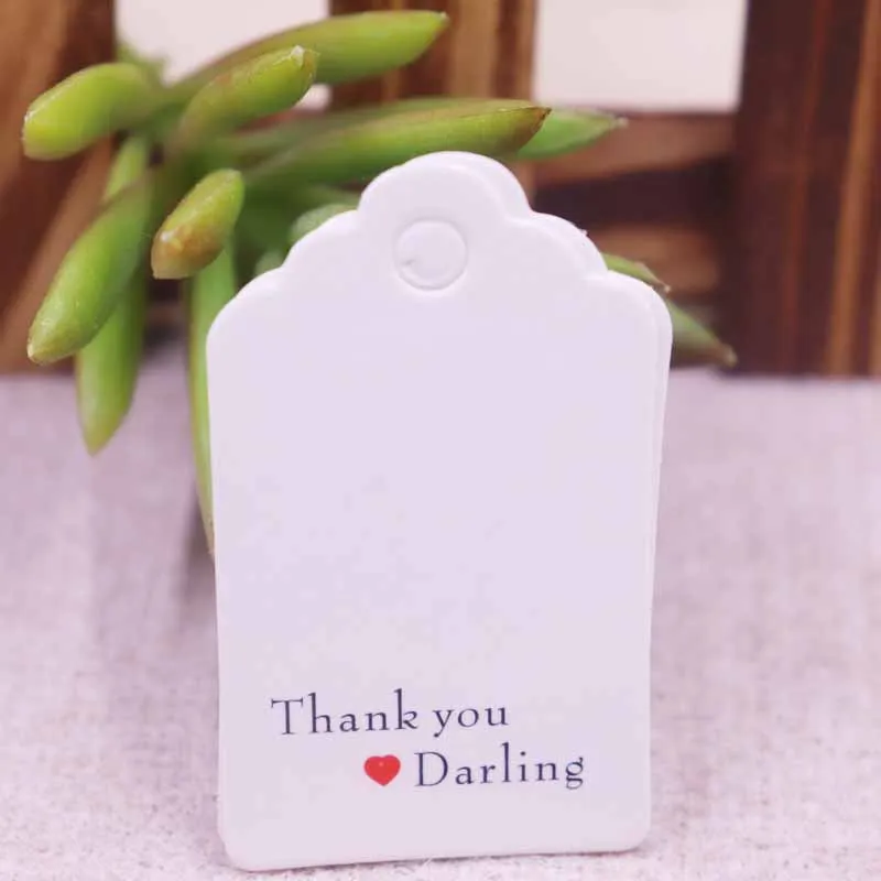 100pcs DIY love 3x5cm valentie TAG cute small kraft/white An arrow through a heart wedding tags jewelry /wedding products tag | Дом и сад