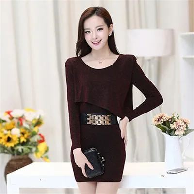 Осенне зимний Новый профессиональный костюм OL Женский комплект облегающее