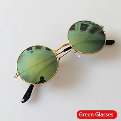 Green Glasses Милые! детские очки для фотосессии длиной 10 см для новорожденных, реквизит для фотосессии, модные аксессуары для мальчика - Цвет: Green Glasses