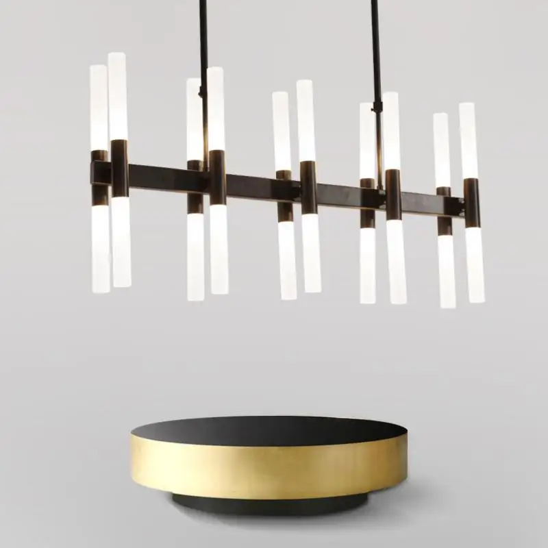 Бутики Витрина Черный G9 LED люстра постмодерн кафе столовая люстры американский