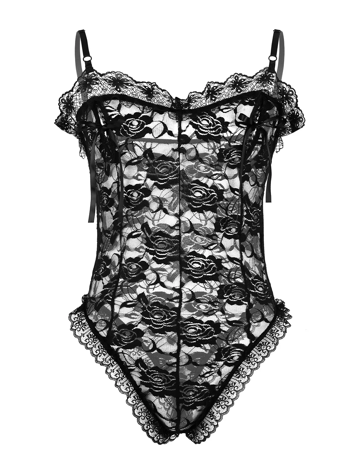 Новинка мужское нижнее белье облегающие тонкие бретельки прозрачные кружевные