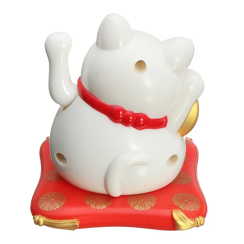 Модный черный/белый Maneki Neko на солнечных батареях, радушный Кот, удача для дома, автомобиля, отеля, ресторана, Декор, ремесло