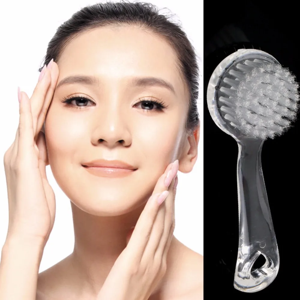 

Exfoliating Facial Cleanser Brush Face Cleaning Washing Cap Soft Bristle Brush Scrub Plastic Non-electric Cleansing Brush