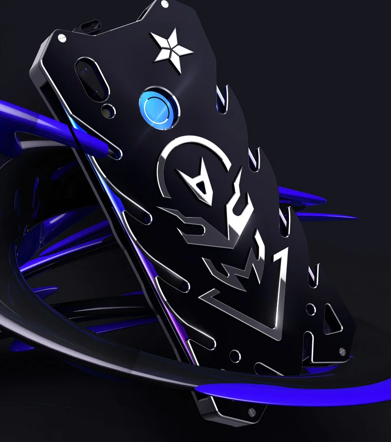 Zimon Armor II Алюминиевый металлический чехол для Xiaomi Redmi Note 7 мощный открытый чехол для Redmi Note7 противоударный чехол-накладка