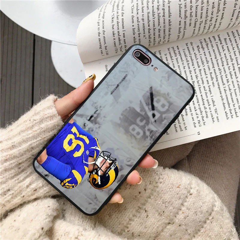 Yinuoda клуб Лос Анджелес Рэмс чехол для телефона NFL Джаред Гофф iPhone по номерам DIY