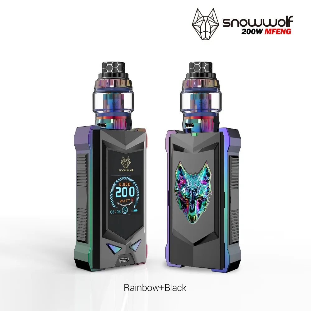 NEWEST electronic cigarette kit vape kit original of sigelei snowwolf mfeng 200W SUPER POWER