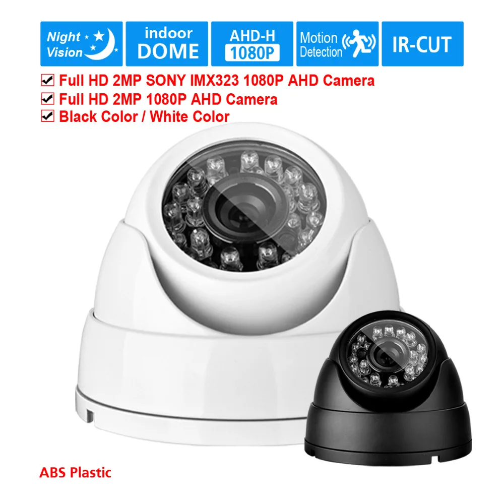 Камера видеонаблюдения TOPROHOIME AHD 1080p датчик SONY IMX323 2 мегапиксельная купольная