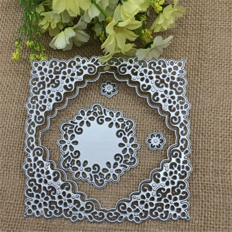 5 шт. Классическая Цветочная рамка DIY Новые металлические режущие штампы
