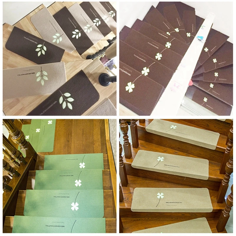 5 шт. светящиеся коврики для лестниц Нескользящие самоклеящиеся лестничные