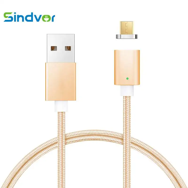 Нейлоновый Плетеный Магнитный зарядный Micro USB кабель для iPhone Samsung Xiaomi Huawei Быстрая