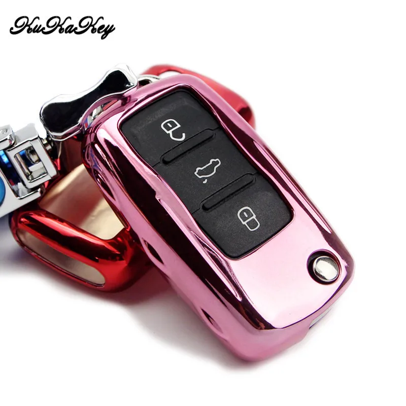 Мягкие TPU ключа автомобиля чехол для VW Polo Passat B5 B6 B7 B8 Golf 3 4 5 6 7 jetta Mk6 Жук T5 Tiguan Amarok