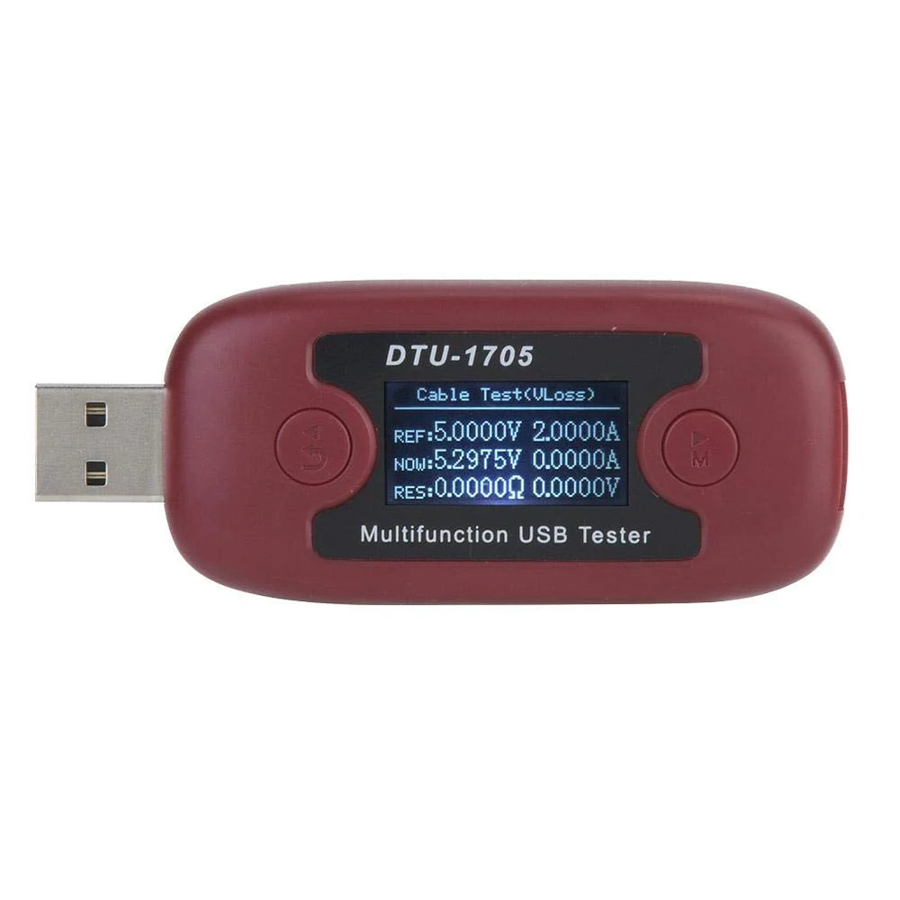 Высокоточный Многофункциональный USB тестер емкости тока DTU1705 с ЖК-дисплеем