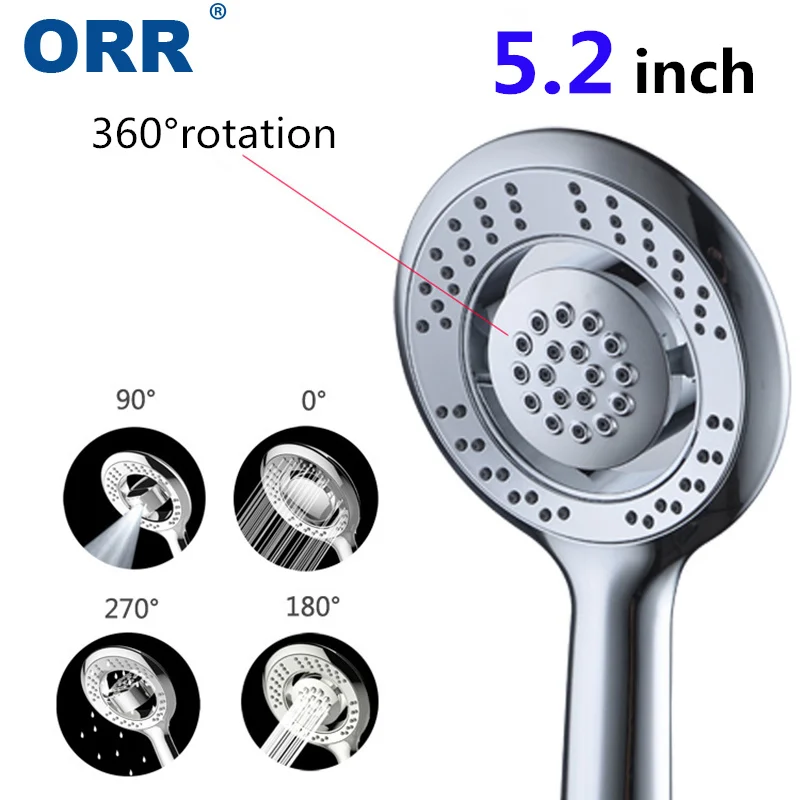Массажная насадка для душа хромированная с дождевой водой 5 2 дюйма аксессуары