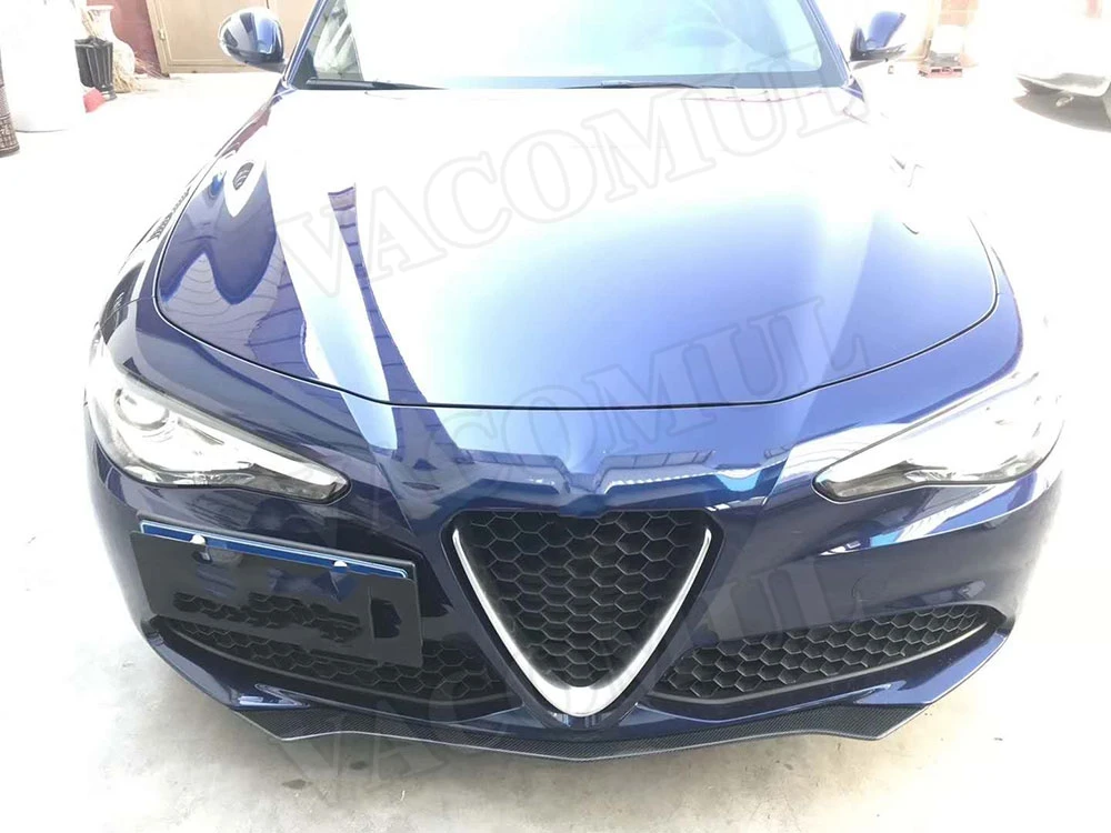 Гоночный автомобиль переднего бампера для губ углерода волокно для Alfa Romeo Giulia Quadrifoglio седан автомобилей интимные аксессуары