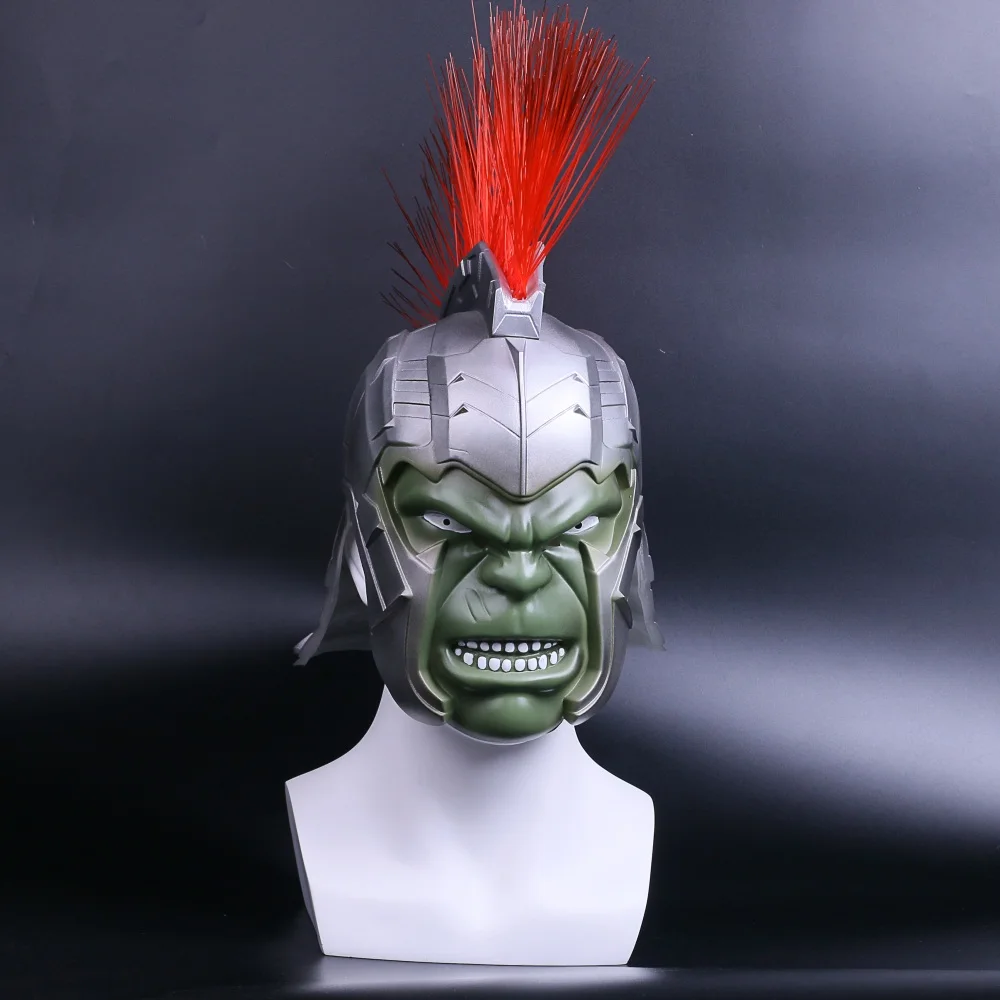 2017 Thor Ragnarok Халк Косплей H Q жесткий ПВХ Взрослый Шлем маска Рождественский