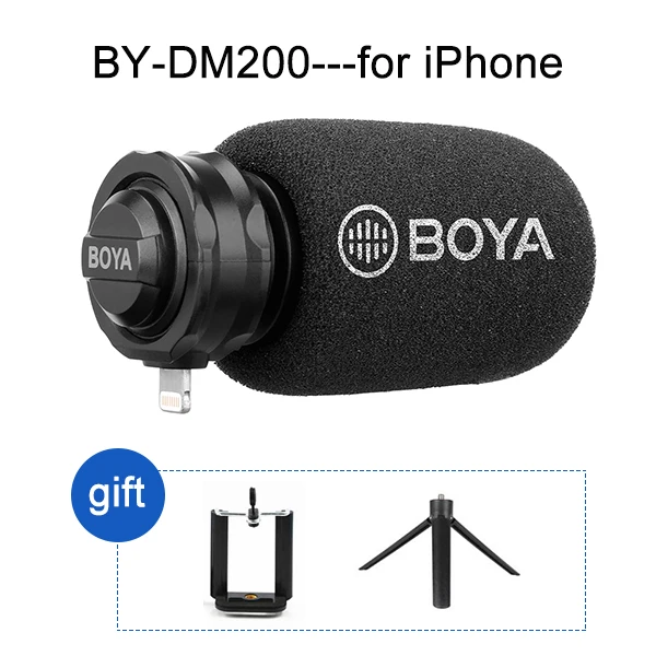 BY-DM200 BOYA BY-M1 BY-M1DM петличный микрофон и BY-DM100 BY-DM200 дробовик микрофон для Камера смартфон Vlog видео Запись Mic - Цвет: BY-DM200