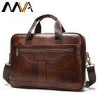 Портфель MVA из натуральной кожи для мужчин, сумка-мессенджер для ноутбука, Офисная Сумочка для мужчин, 8824