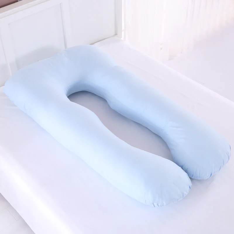 Body Pillow-Blue 1,8 кг 140x75 см, Подушка для беременных, постельные принадлежности, подушка для всего тела для беременных женщин, u-образная Подушка для сна, длинные боковые подушки для беременных - Цвет: Body Pillow-Blue