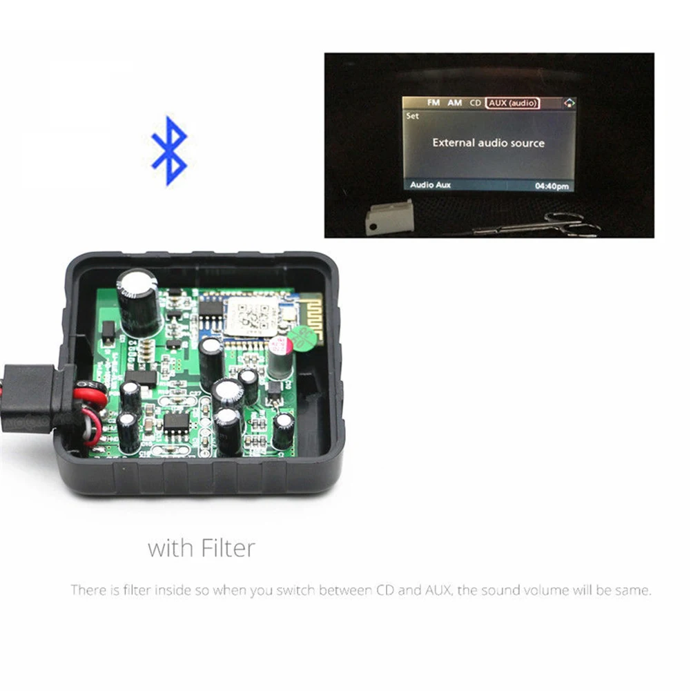 Bluetooth Car Kit стерео радио Запчасти приемник адаптер Mini фильтр аудио для BMW