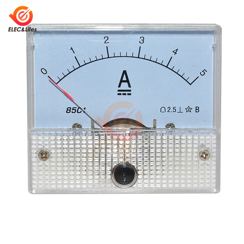 85C1 DC аналоговая панель измерителя тока 5A 10A Амперметр тестер 0~ 5A 0~ 10A GB/T7676-98 мини аналоговые весы Амперметр точность