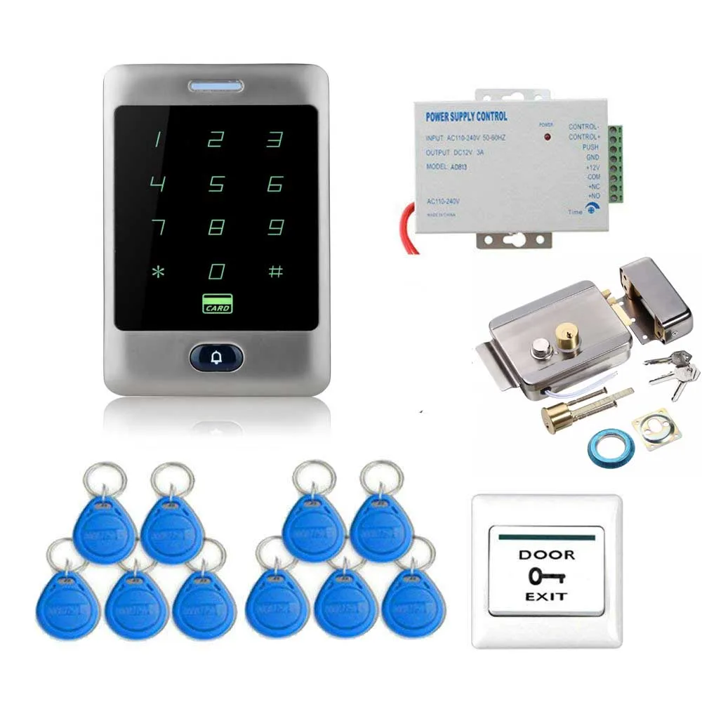 T144 Yobang безопасности RFID IP66 Водонепроницаемая сенсорная металлическая клавиатура 125 кГц кардридер дверной замок Система контроля допуска к двери - Цвет: T144