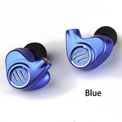 Blue BGVP DMS HIFI гибридные наушники в ухо Мониторы новые 6BA сбалансированные арматурные драйвер Высокое разрешение MMCX - Цвет: Blue