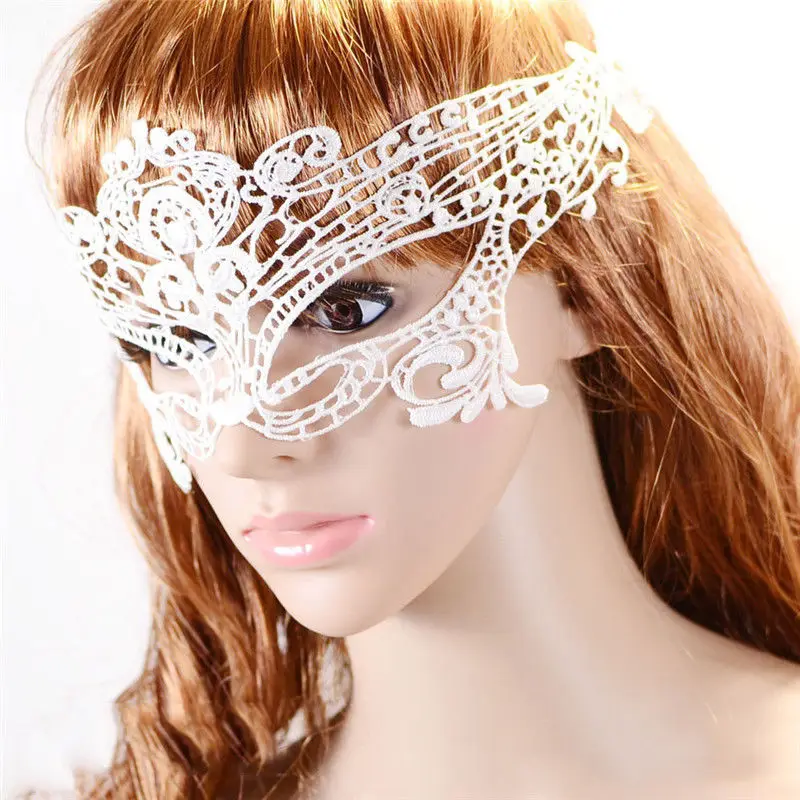 Сексуальная Леди Белая бабочка Хэллоуин маскарадный Кружевной Костюм