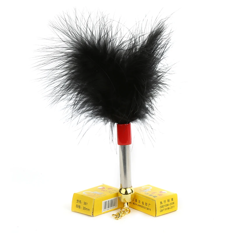Adult Products Stainless Steel Feather Rod Flirting supplies Black Red White Pink Purple fun show props stick | Красота и здоровье