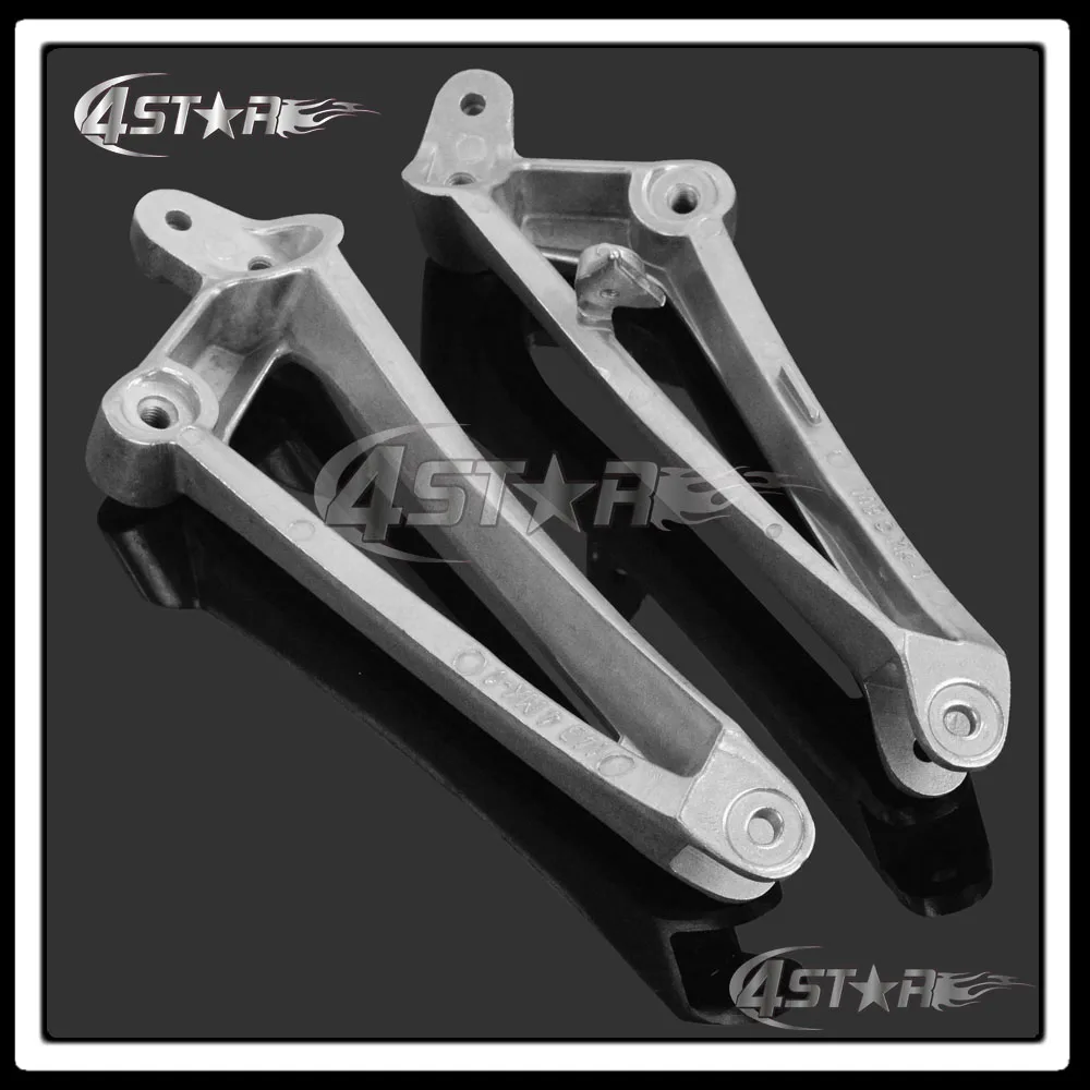Мотоциклетные Серебристые подножки для переднего всадника педали и кронштейны