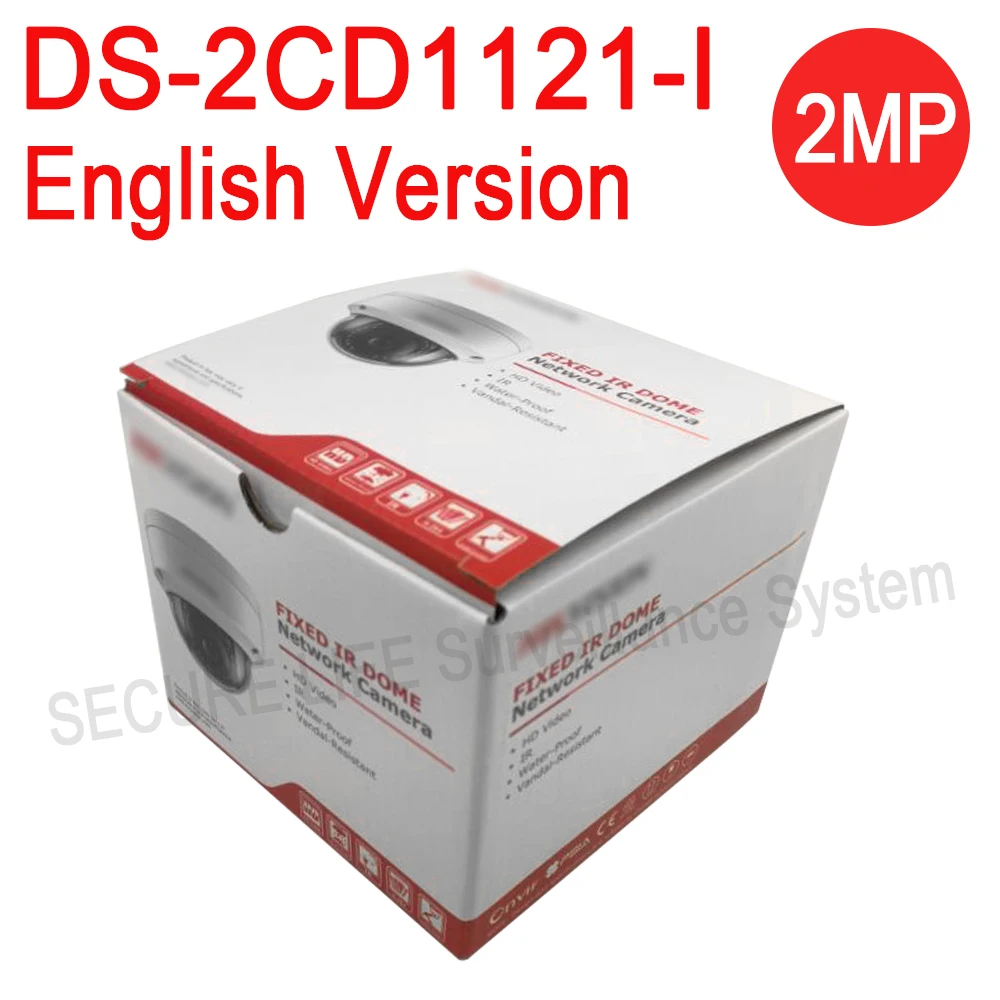 Английская версия DS 2CD1121 I заменить 2CD2125F IS 2CD2132F 2MP купольная ip камера безопасности