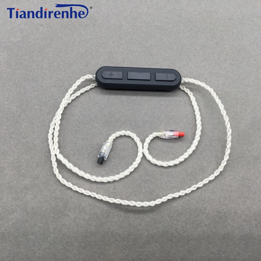 

DIY Earphone Bluetooth Cable for Audio Technica ATH IM04 IM03 IM02 IM01 IM50 IM70 Headset Line Silver Plate Line Wire with Mic