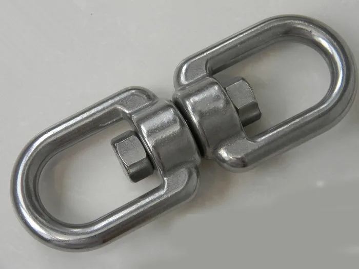 5 двухсторонний шарнирный крюк скоба Соединитель с кольцом 9 мм на мм|double swivel
