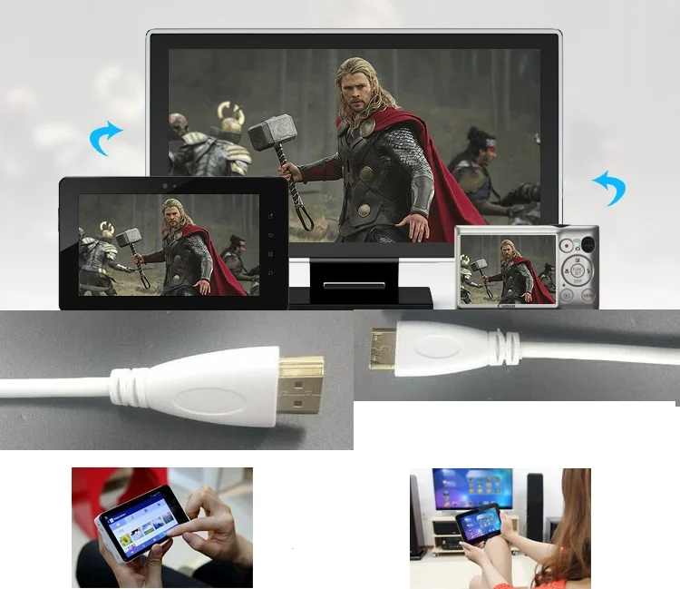 30 см 1 м 5 2 3 высокоскоростной позолоченный кабель HDMI-MINIHDMI штекер-штекер 4 Версия