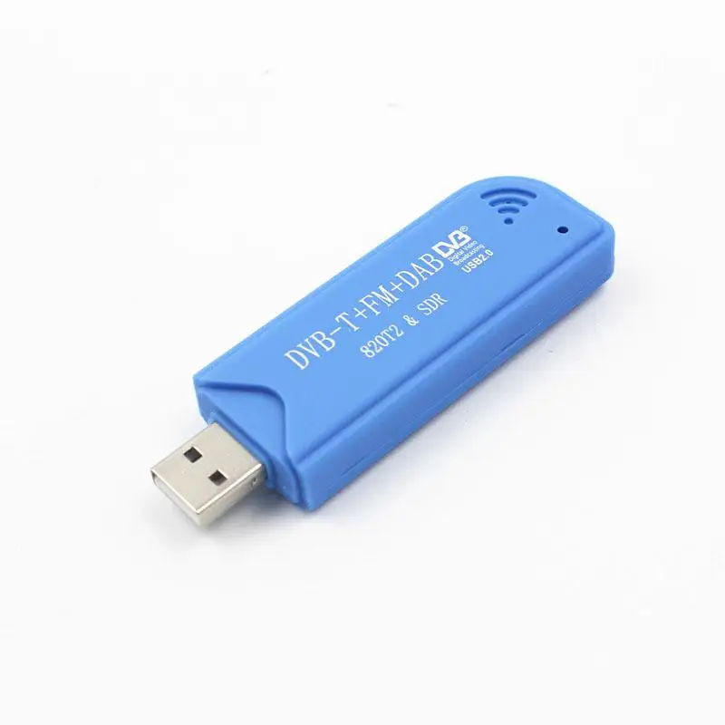ТВ-тюнер USB2.0 синяя ТВ-флешка DAB FM DVB-T RTL2832 R820T SDR RTL-SDR цифровой ТВ-приемник ИК-пульт с