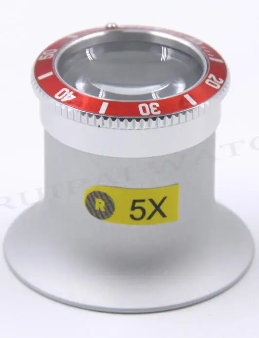 Orange 5X Первоклассное качество 3X/5X/10X/20X часы коллекторы лупа для глаз RLX SubMariner и GMT серии - Цвет: Orange 5X