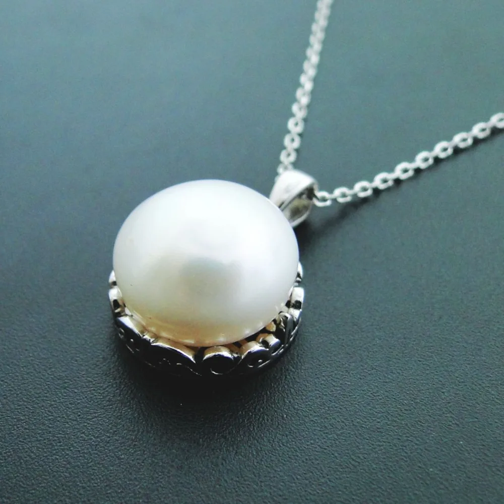 

Pearl Pendants 925 sterling silver freshwater pearl pendant for women