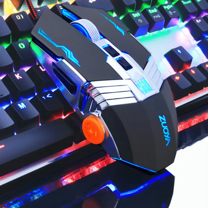 ZUOYA игровая мышь мыши 3200 точек/дюйм Регулируемая светодиодная оптическая Mause