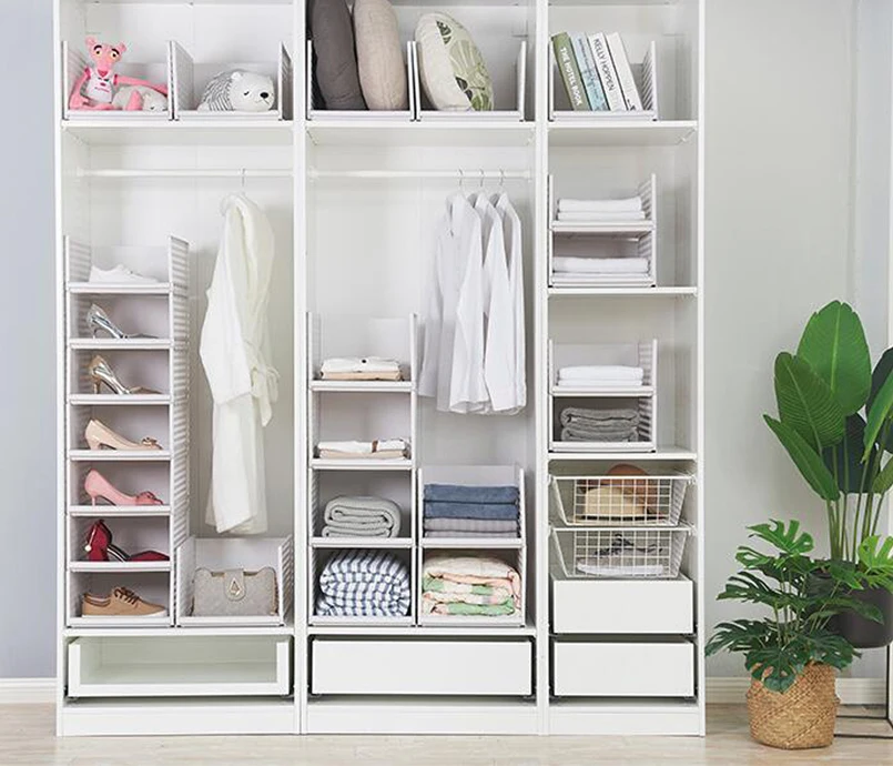 Съемная коробка для хранения одежды органайзер спальни кухня полый стеллаж