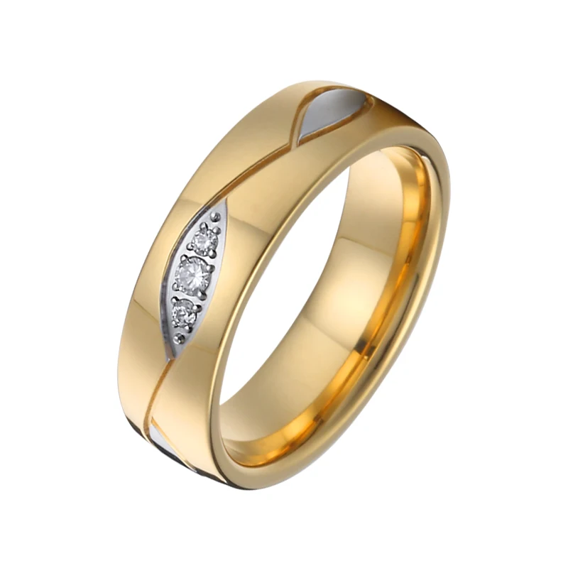 

Designer Alliances bijoux bague femme anillos anel de ouro jewelry Wedding Band Couple Engagement Rings for Women
