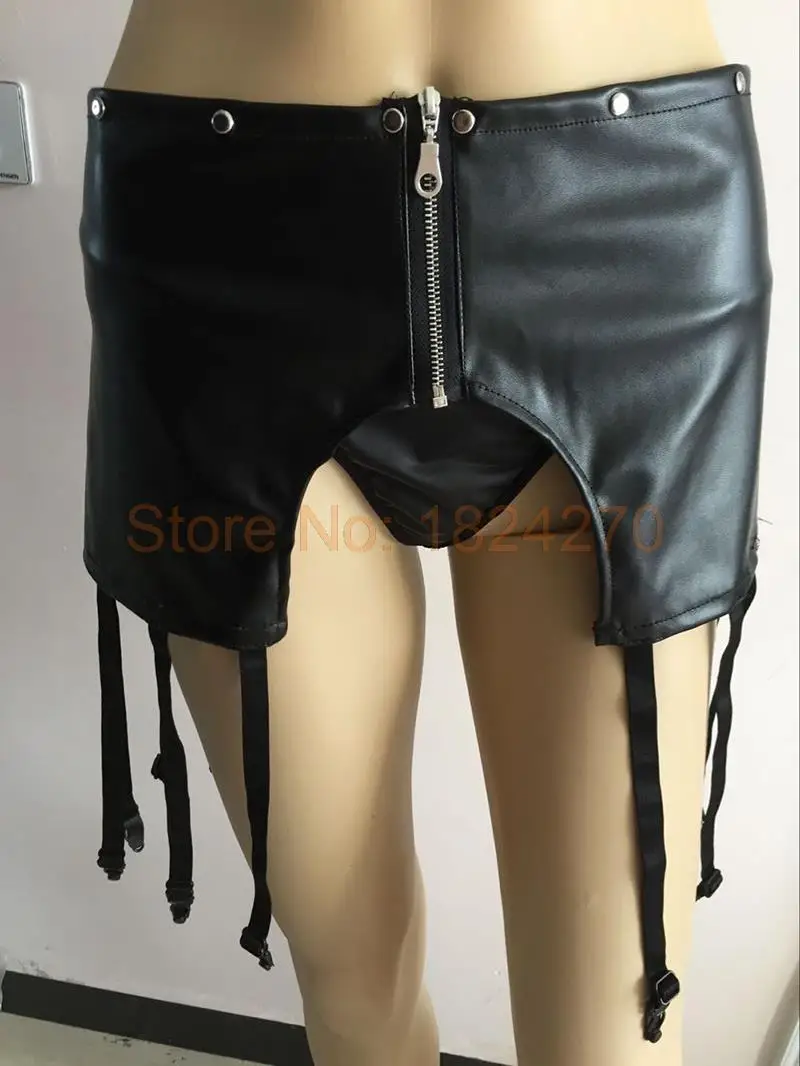 12 ремней Женский Регулируемый черный из искусственной кожи Сексапильный пояс с