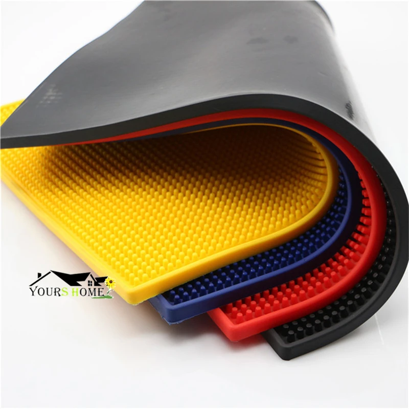 3 размера и 4 цвета прямоугольный резиновый коврик для чашек кухонный из ПВХ бара