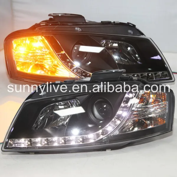 

LED Head Light with projector lens For Audi A3 2003-2007 Year Original car with halogen standard