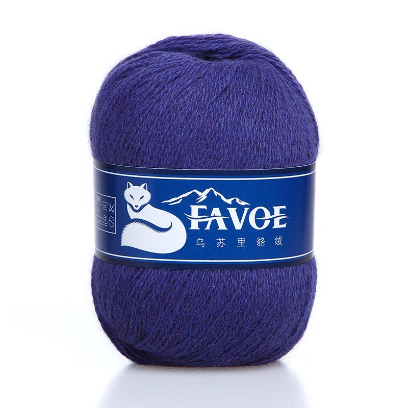 100 г/пакет Ussuri енот кролик кашемировая шерсть тонкий шерстяной свитер в ручной