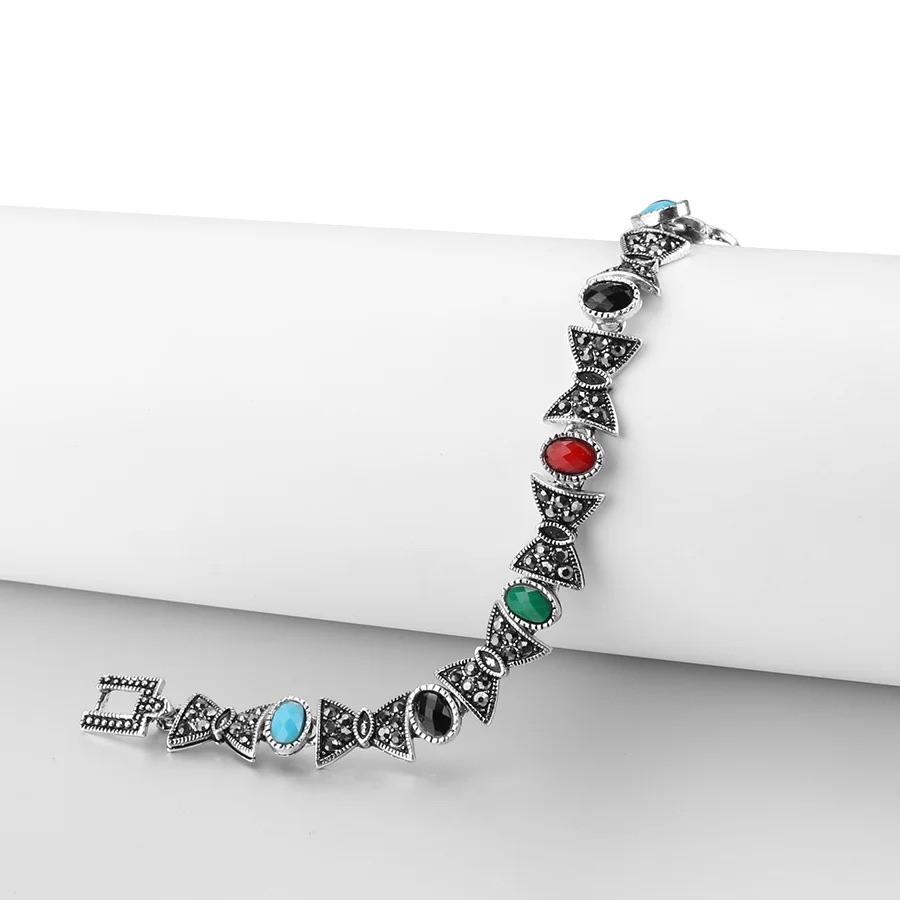 Лидер продаж браслеты с бантом и для женщин серебряный цвет инкрустация из смолы