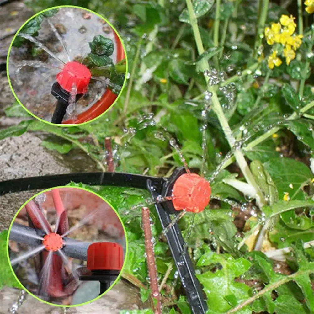 

30M/98.42FT Adjustable Dripper DIY Automatic Watering Device Drip Irrigation Suit Flower Watering