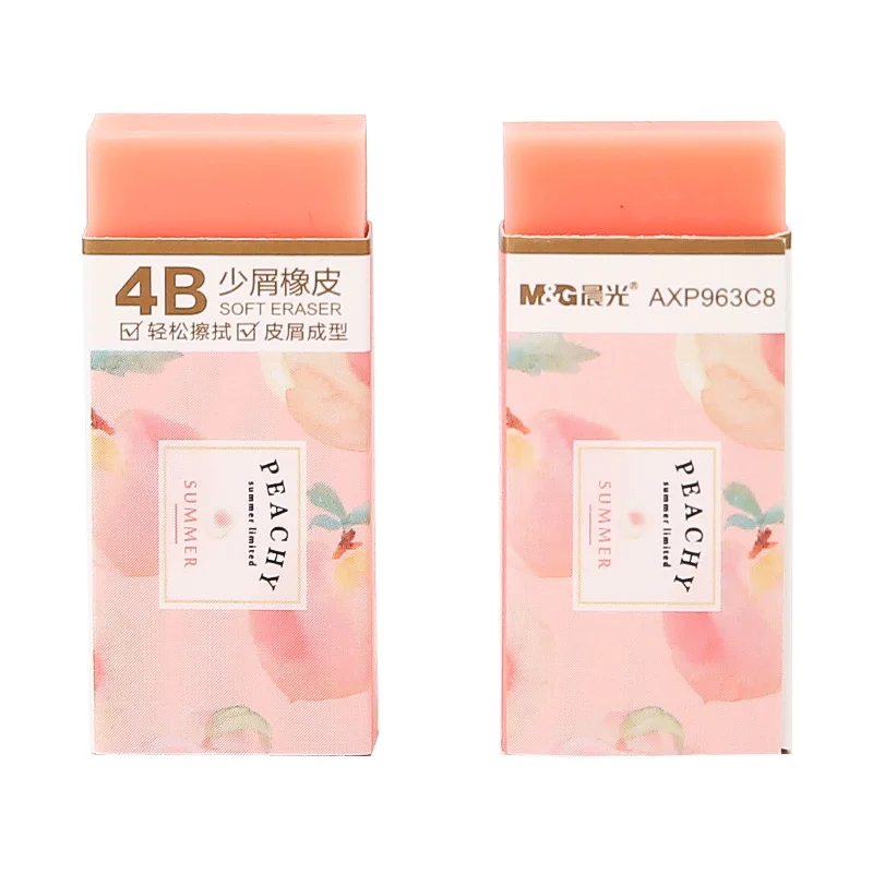 

Andstal "Sweet Peach" Cute Eraser Kawaii Rubber Erasers for Kids Mini M&G pencil eraser gum set school supplies kids rubbers