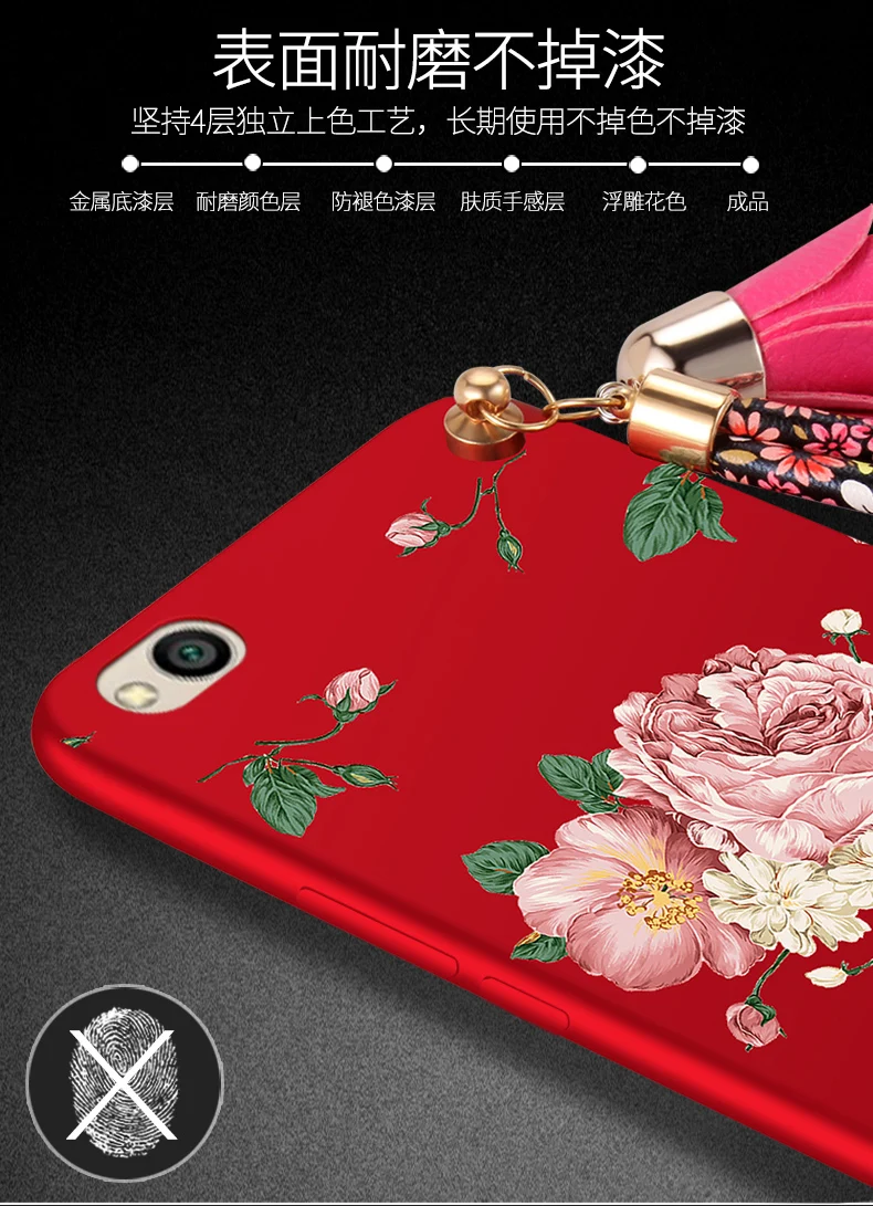 Роскошный силиконовый чехол для xiaomi redmi 4a, защитный чехол для мобильного телефона xiaomi redmi 4a, мягкий чехол из ТПУ с объемными цветами