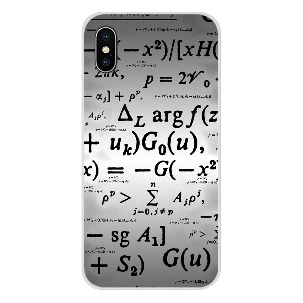 Прозрачный ТПУ чехол математические уравнения Типографика для Oneplus 3T 5T 6T Nokia 2 3 5 6 8
